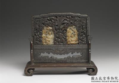 图片[2]-Table screen with carved jade inlays of children playing, Qianlong reign (1736-1795), Qing dynasty-China Archive